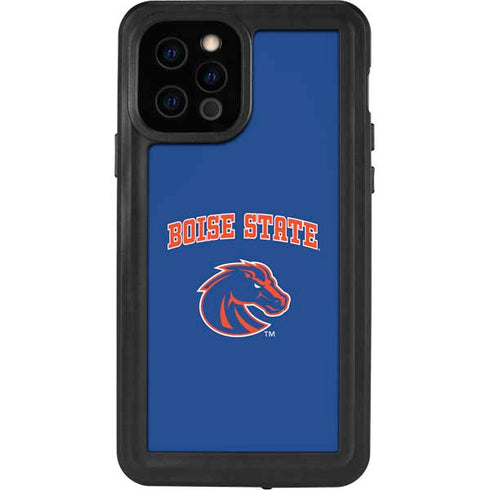 Boise State University Collegiate Text iPhone 12 Pro Waterproof Case
