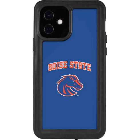 Boise State University Collegiate Text iPhone 12 Waterproof Case