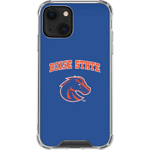 Boise State University Collegiate Text iPhone 13 Clear Case