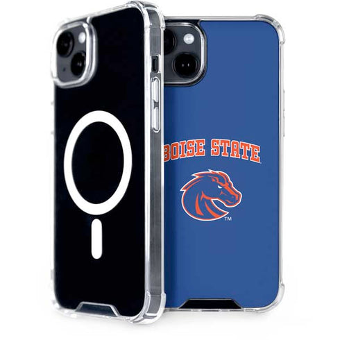 Boise State University Collegiate Text iPhone 14 MagSafe Case