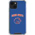 Boise State University Collegiate Text iPhone 14 Plus Clear Case