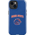 Boise State University Collegiate Text iPhone 15 Plus Impact Case