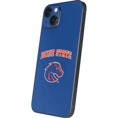 Boise State University Collegiate Text iPhone 15 Plus Skin