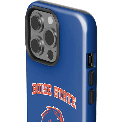 Boise State University Collegiate Text iPhone 15 Pro Impact Case