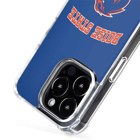 Boise State University Collegiate Text iPhone 14 Pro MagSafe Case