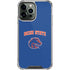 Boise State University Collegiate Text iPhone 14 Pro Max Clear Case