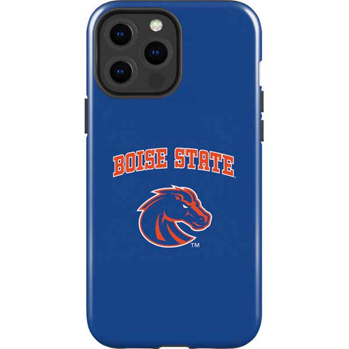 Boise State University Collegiate Text iPhone 15 Pro Max Impact Case