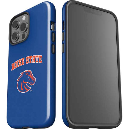 Boise State University Collegiate Text iPhone 15 Pro Max Impact Case