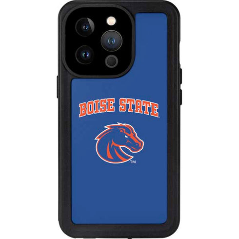 Boise State University Collegiate Text iPhone 14 Pro Waterproof Case