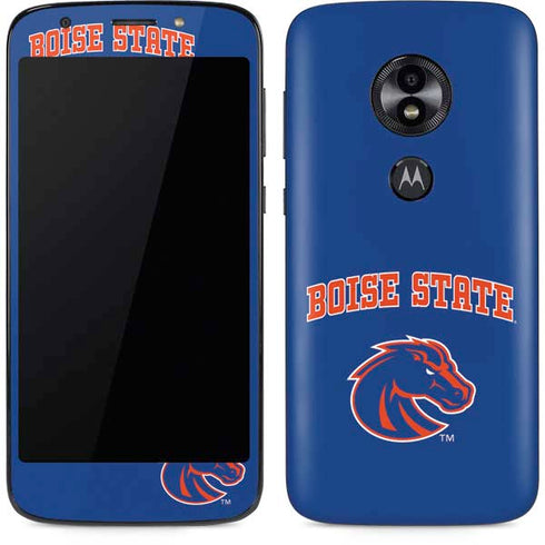 Boise State University Collegiate Text Moto E5 Play Skin