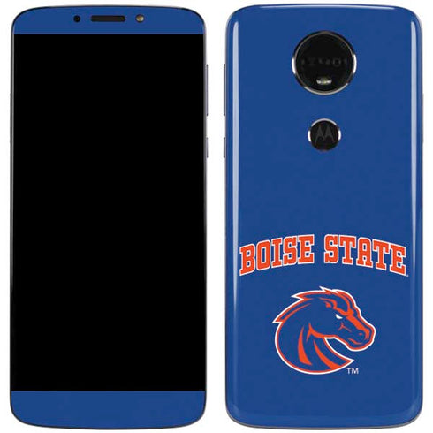 Boise State University Collegiate Text Moto E5 Plus Skin