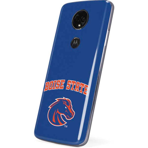 Boise State University Collegiate Text Moto E5 Plus Skin