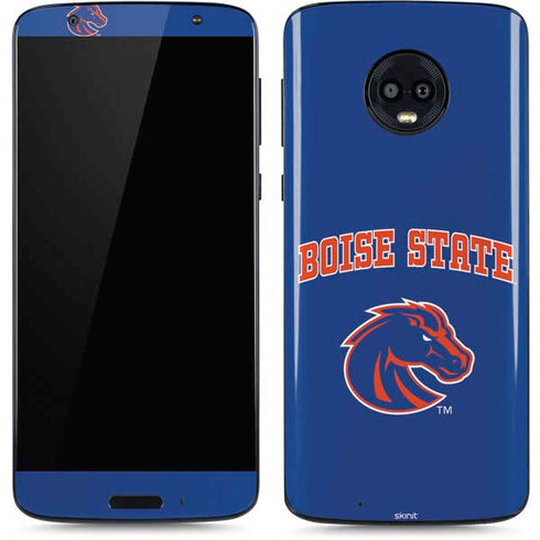 Boise State University Collegiate Text Moto G6 Skin