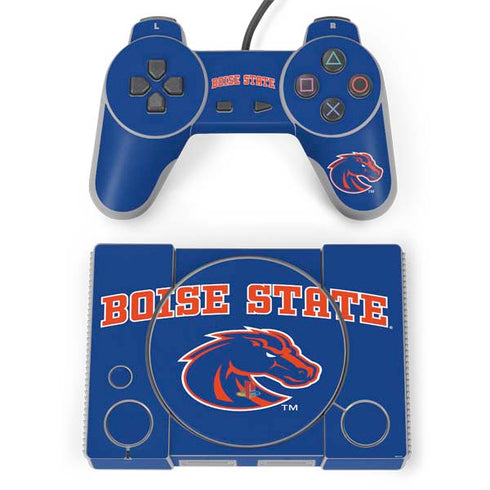 Boise State University Collegiate Text PlayStation Classic Bundle Skin