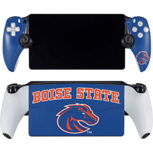 Boise State University Collegiate Text PlayStation Portal Remote Player Skin