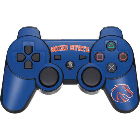 Boise State University Collegiate Text PS3 Dual Shock wireless controller Skin