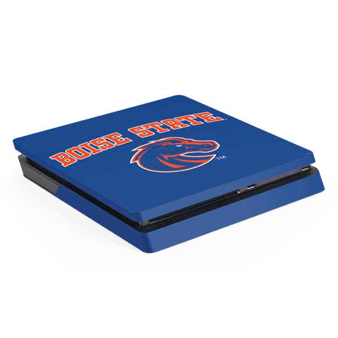 Boise State University Collegiate Text PS4 Slim Skin