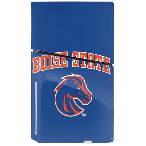 Boise State University Collegiate Text PS5 Slim Disk Console Skin