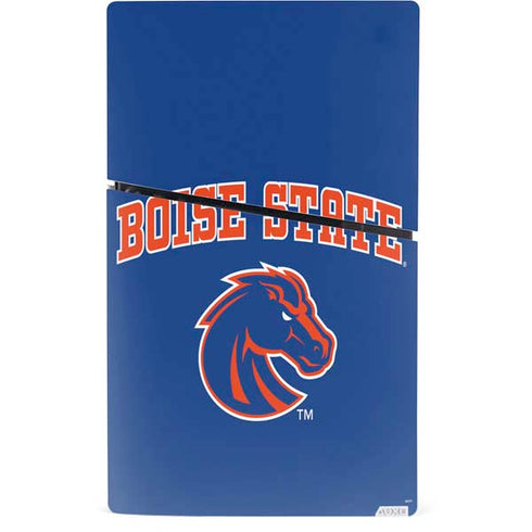 Boise State University Collegiate Text PS5 Slim Digital Edition Bundle Skin