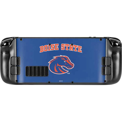 Boise State University Collegiate Text Steam Deck Handheld Gaming Computer Skin
