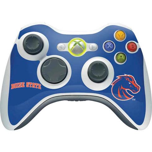 Boise State University Collegiate Text Xbox 360 Wireless Controller Skin