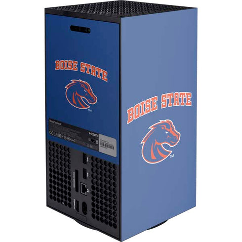 Boise State University Collegiate Text Xbox Series X Console Skin