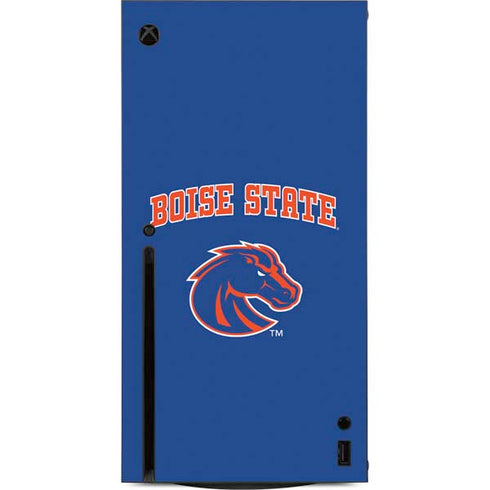 Boise State University Collegiate Text Xbox Series X Console Skin