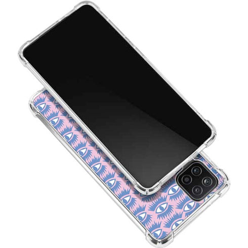 Bouffants and Broken Hearts Bold Eyes 2 Galaxy A12 Clear Case