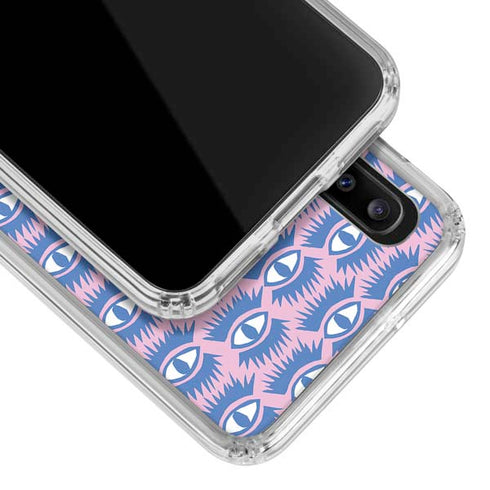 Bouffants and Broken Hearts Bold Eyes 2 Galaxy A30 Clear Case