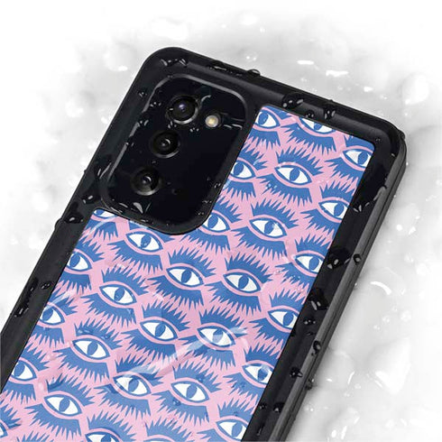 Bouffants and Broken Hearts Bold Eyes 2 Galaxy Note20 5G Waterproof Case