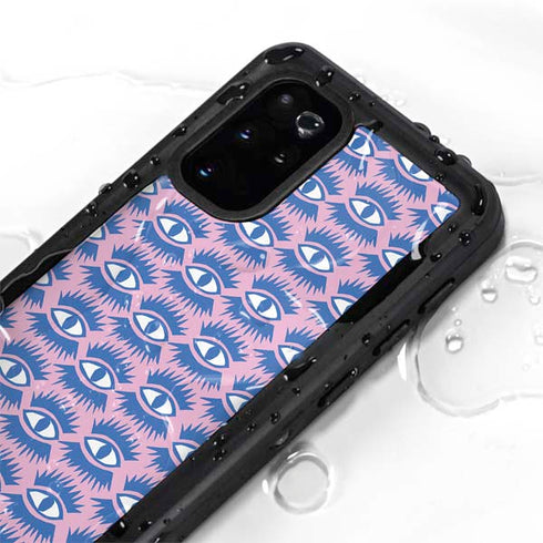 Bouffants and Broken Hearts Bold Eyes 2 Galaxy S20 Plus Waterproof Case