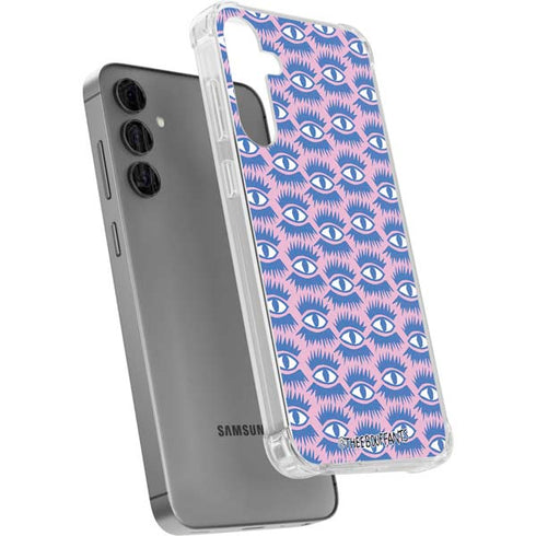 Bouffants and Broken Hearts Bold Eyes 2 Galaxy S24 Plus Clear Case