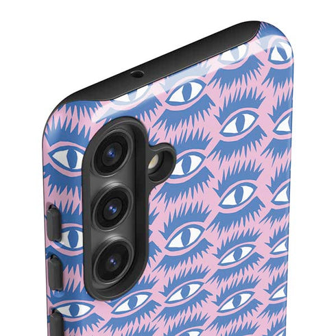 Bouffants and Broken Hearts Bold Eyes 2 Galaxy S24 Plus Impact Case