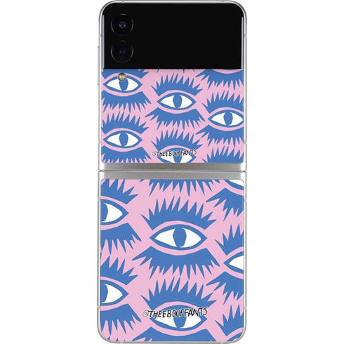 Bouffants and Broken Hearts Bold Eyes 2 Galaxy Z Flip3 5G Skin