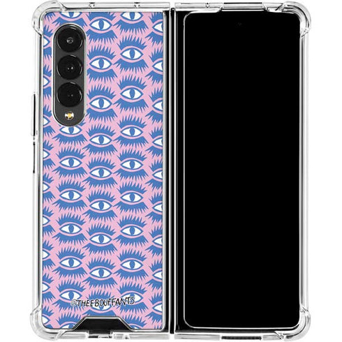 Bouffants and Broken Hearts Bold Eyes 2 Galaxy Z Fold4 5G Clear Case