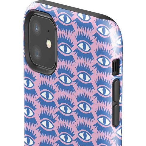 Bouffants and Broken Hearts Bold Eyes 2 iPhone 11 Impact Case
