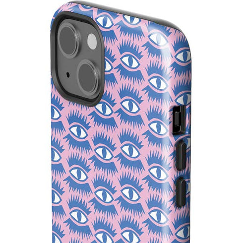 Bouffants and Broken Hearts Bold Eyes 2 iPhone 15 Plus Impact Case