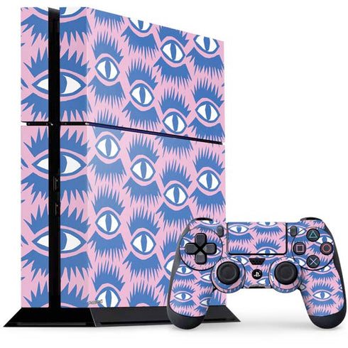Bouffants and Broken Hearts Bold Eyes 2 PS4 Console and Controller Bundle Skin