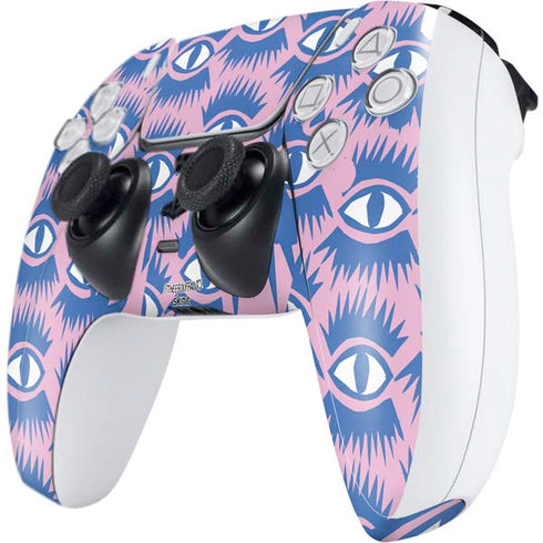 Bouffants and Broken Hearts Bold Eyes 2 PS5 Controller Skin