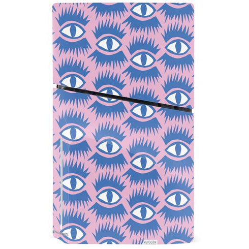 Bouffants and Broken Hearts Bold Eyes 2 PS5 Slim Disk Console Skin