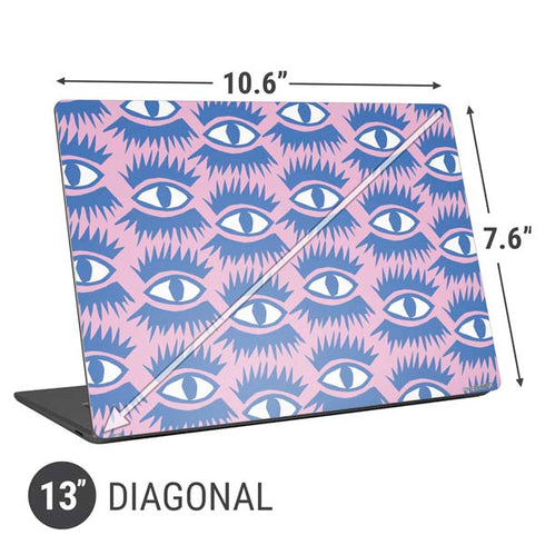 Bouffants and Broken Hearts Bold Eyes 2 Universal Laptop 13in (10.6 x 7.6in) Skin