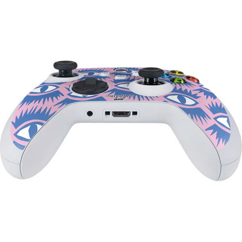 Bouffants and Broken Hearts Bold Eyes 2 Xbox Series S Controller Skin