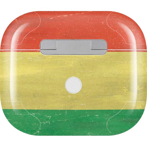 Bolivia Flag Distressed Apple AirPods (3rd Gen 2021) Skin