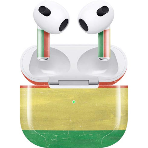 Bolivia Flag Distressed Apple AirPods (3rd Gen 2021) Skin
