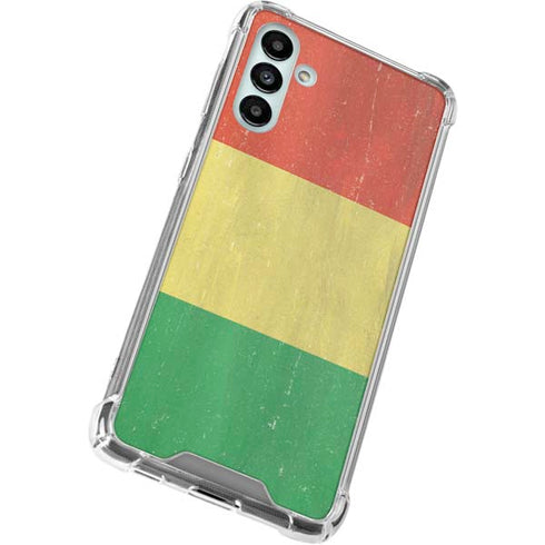 Bolivia Flag Distressed Galaxy A13 5G Clear Case