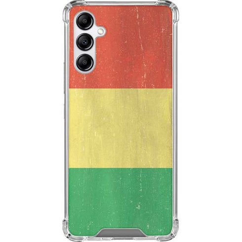 Bolivia Flag Distressed Galaxy A14 5G Clear Case