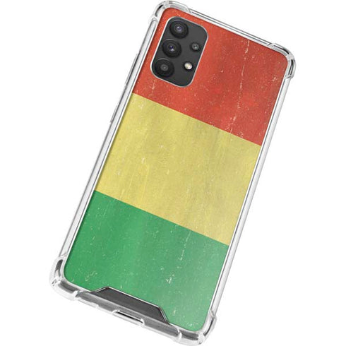 Bolivia Flag Distressed Galaxy A32 5G Clear Case