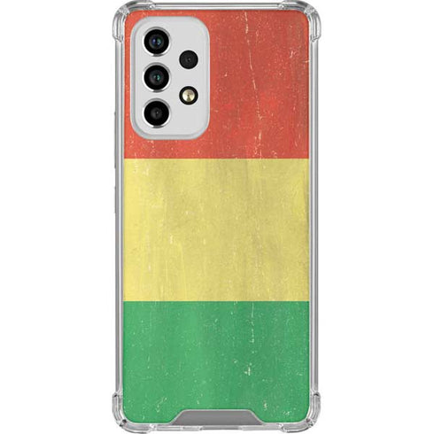 Bolivia Flag Distressed Galaxy A33 5G Clear Case