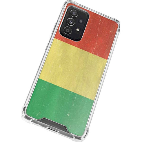 Bolivia Flag Distressed Galaxy A52 5G Clear Case