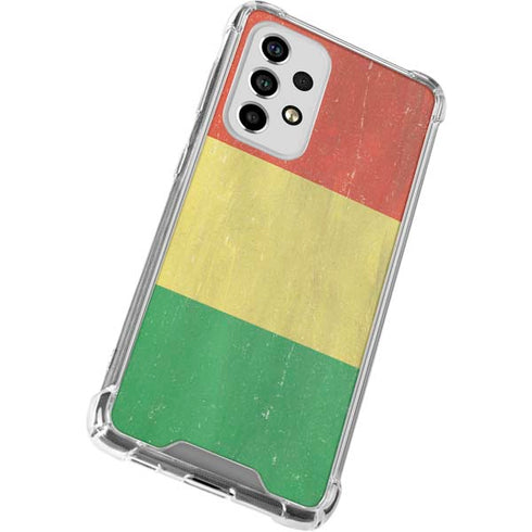 Bolivia Flag Distressed Galaxy A53 5G Clear Case